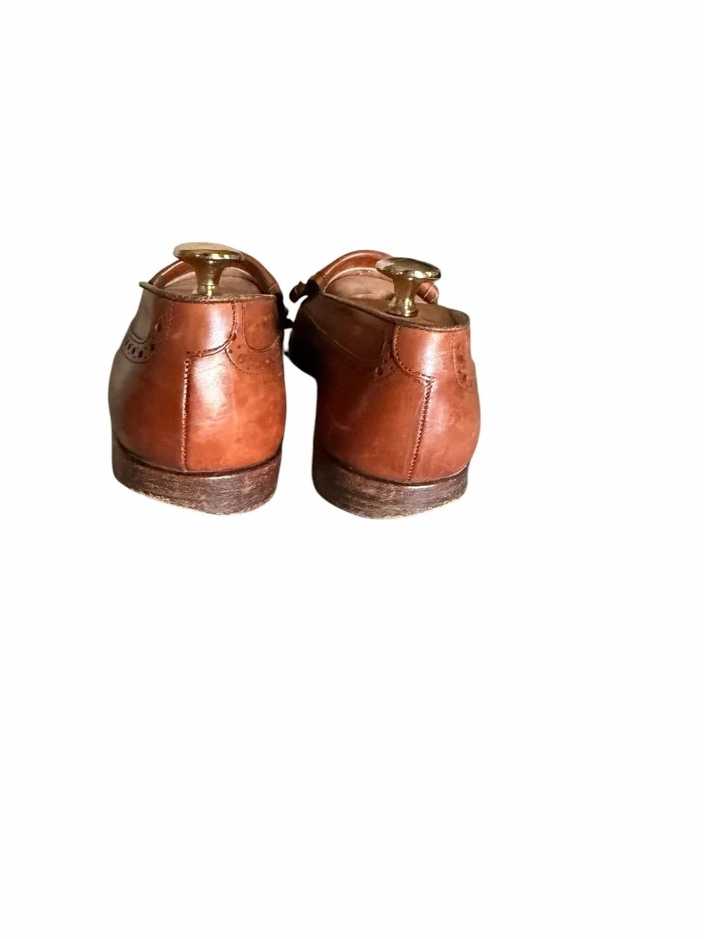 Bruno Magli Tan Leather Tassel Fringe Loafers